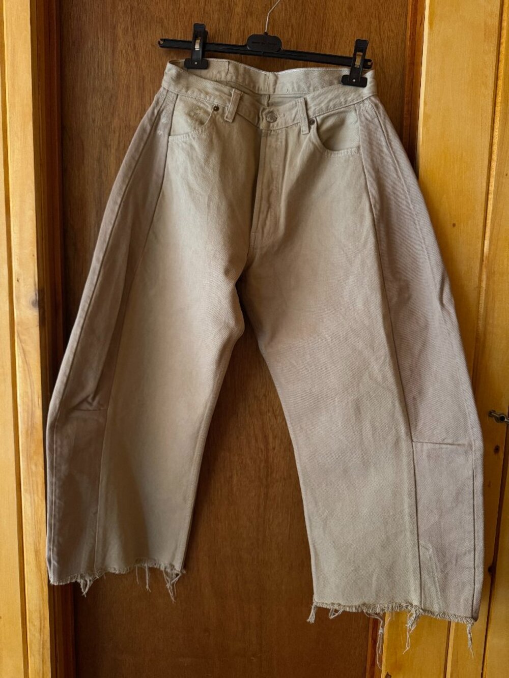 B Sides Relaxed Lasso Jeans — RARE Beige Overdye — Size 25 — Like New
